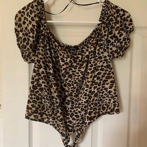 Cheetah crop top